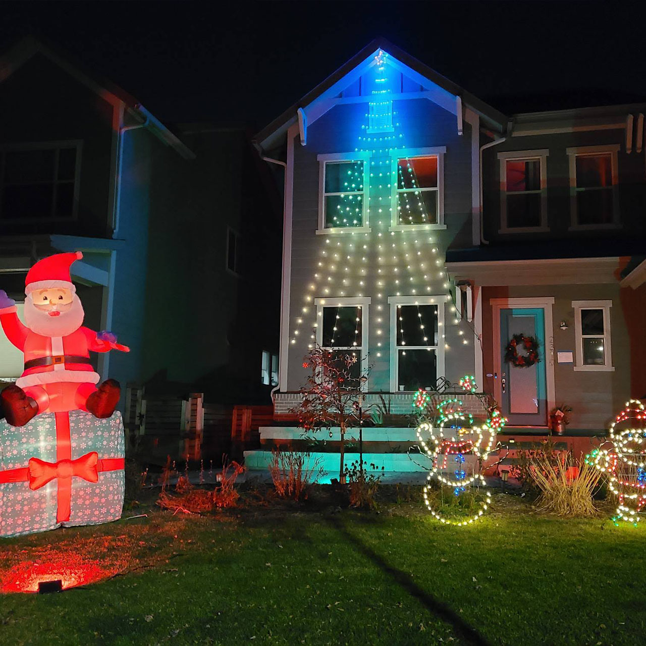 Denver home holiday lights