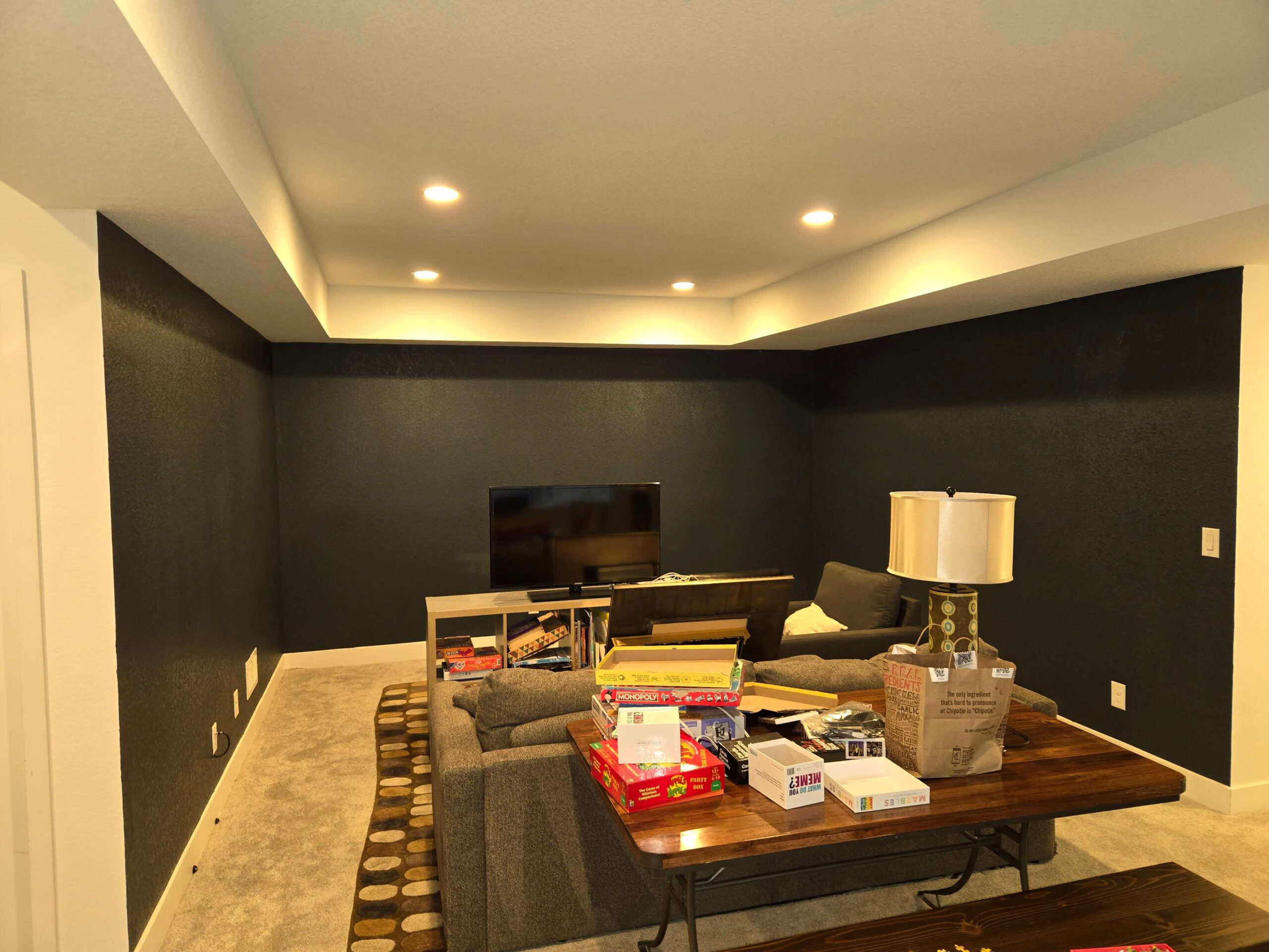 Interior repaint after