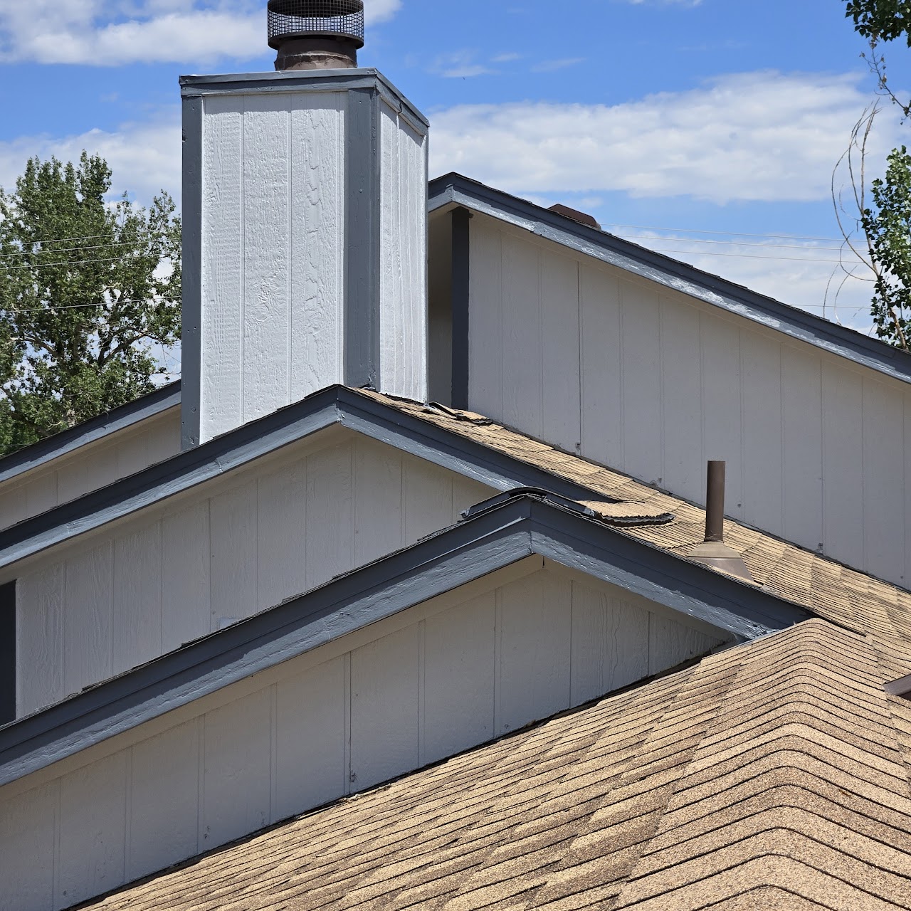 Denver house exterior repaint before and after after