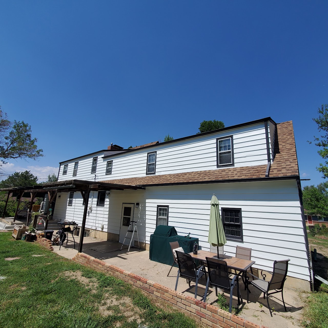 Denver house exterior repaint before and after after