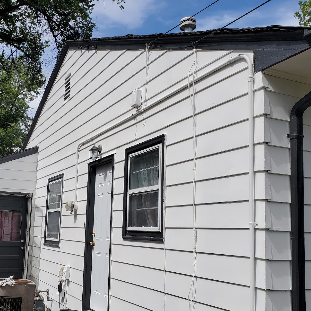 Denver house exterior repaint before and after after