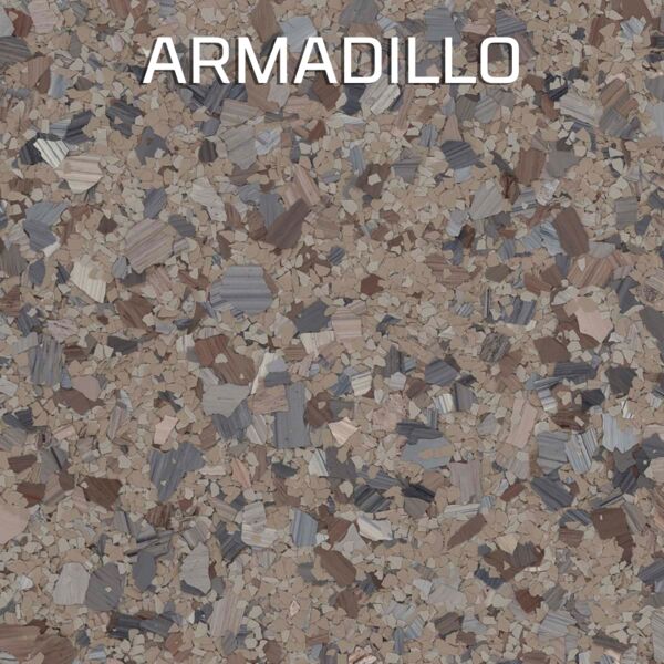 Armadillo concrete coating flake blend