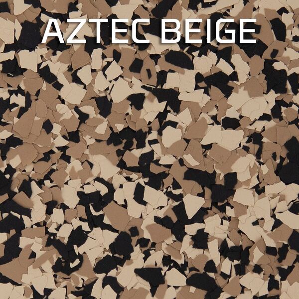 Aztec Beige concrete coating flake blend