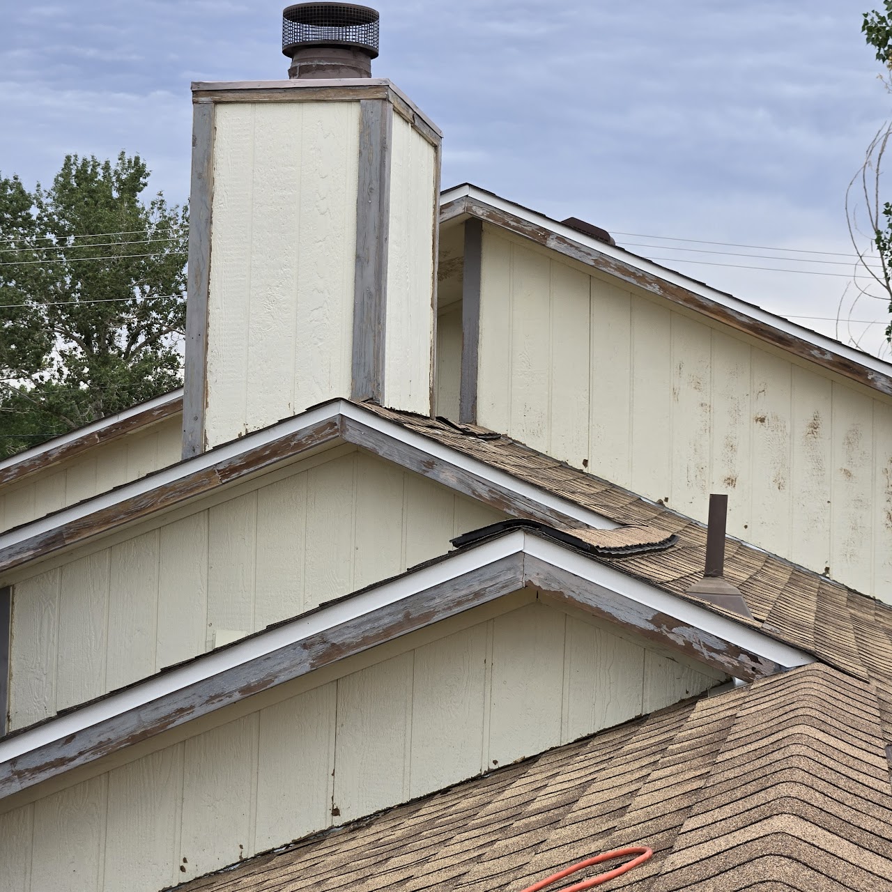 Denver house exterior repaint before and after before