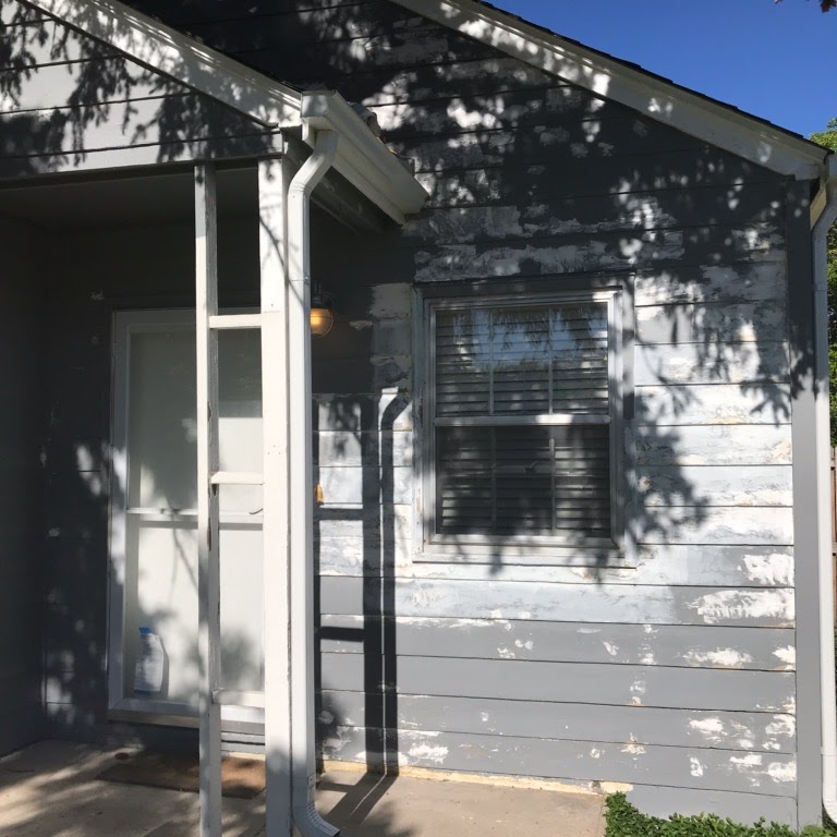 Denver house exterior repaint before and after before