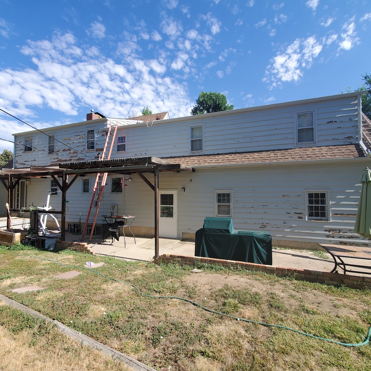 Denver house exterior repaint before and after before