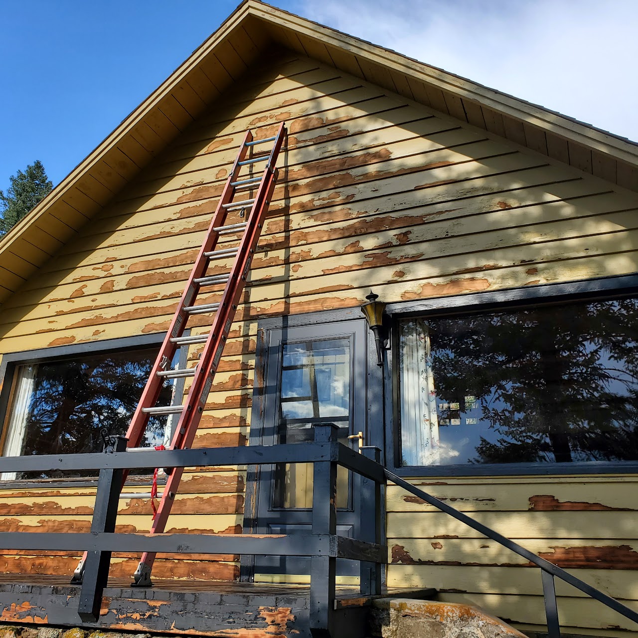 Denver house exterior repaint before and after before