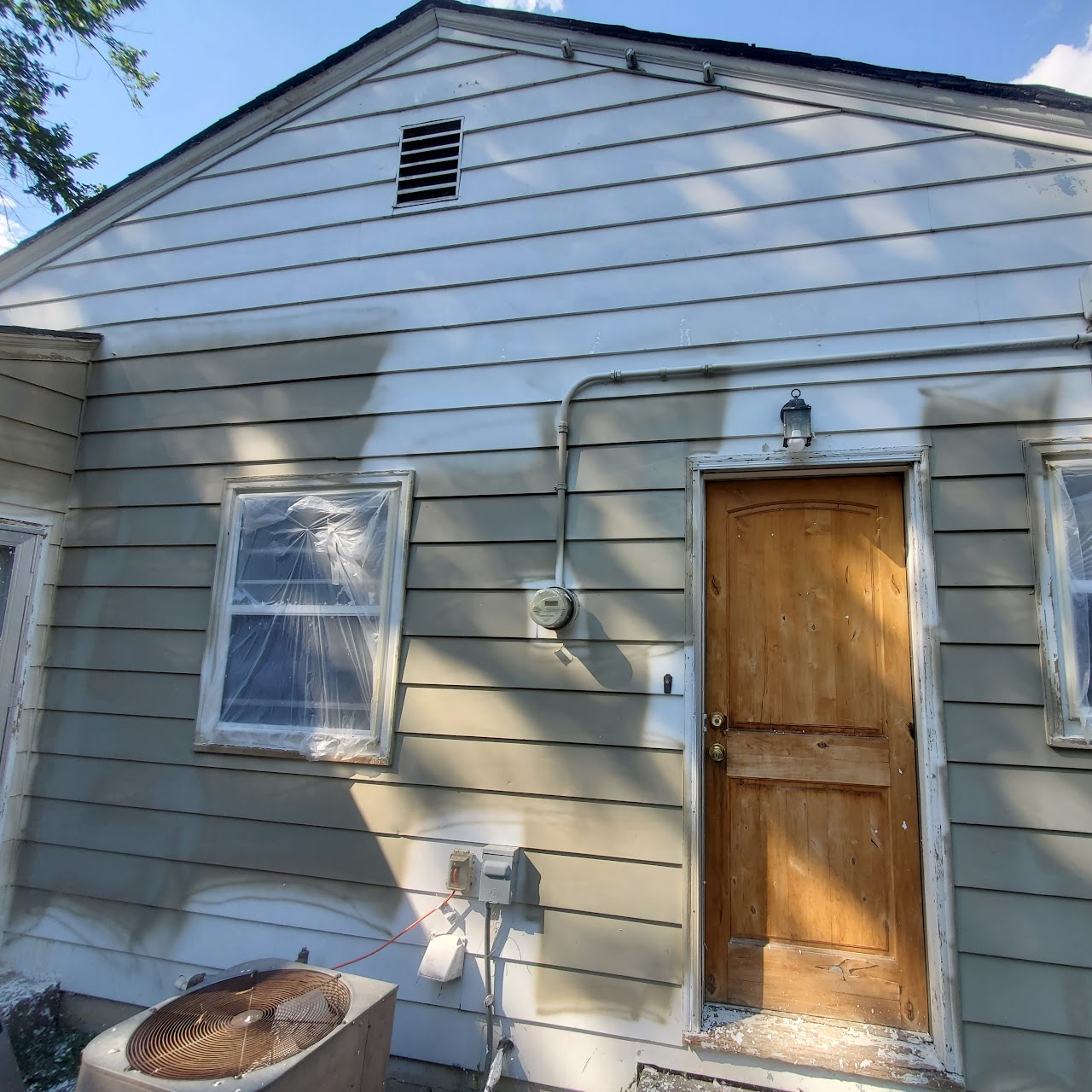 Denver house exterior repaint before and after before