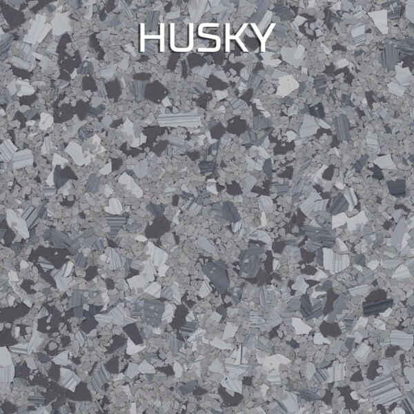 Husky concrete coating flake blend