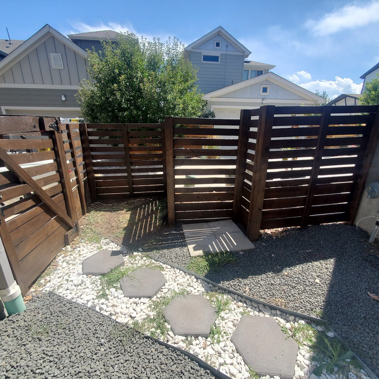 Deck staining detail