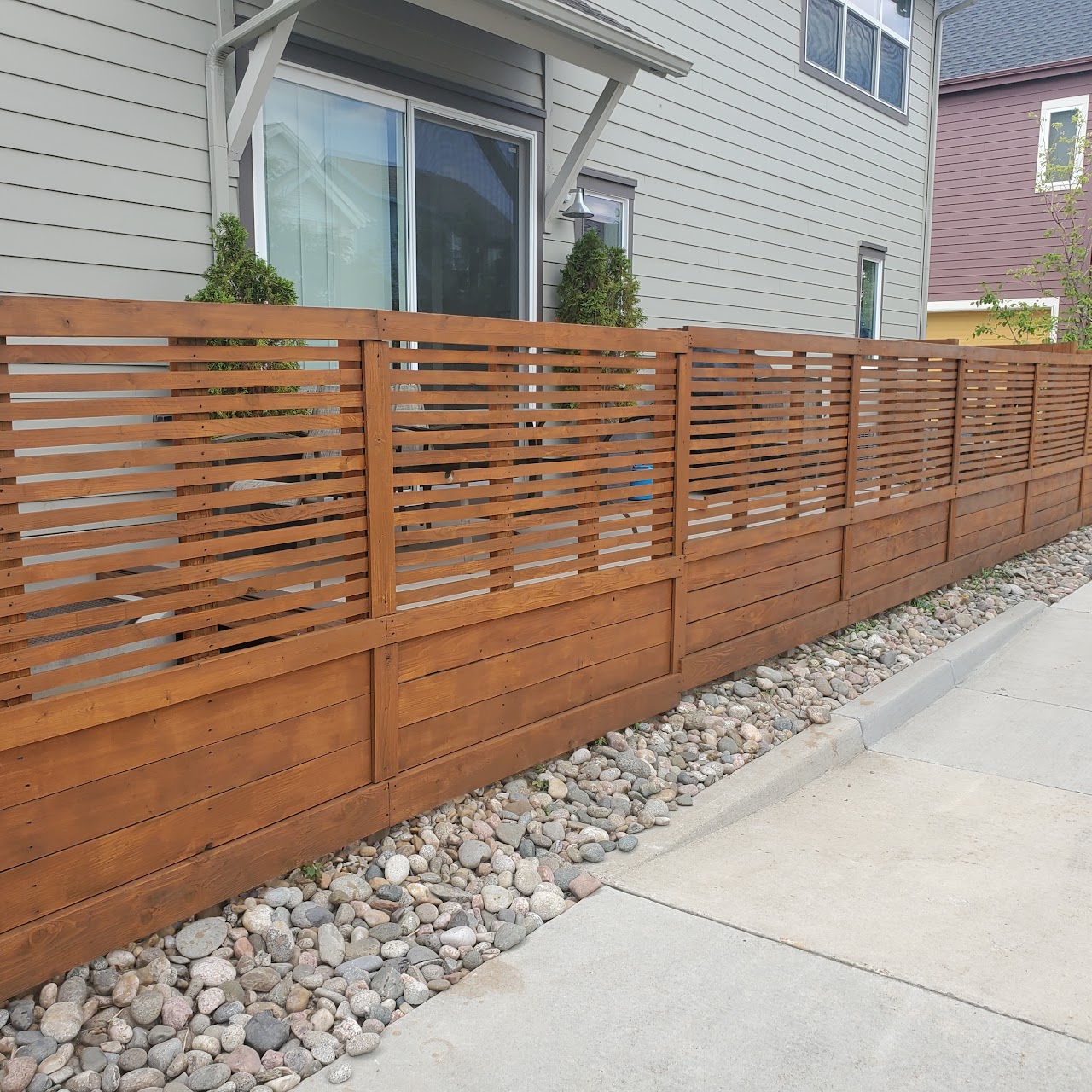Painted fence