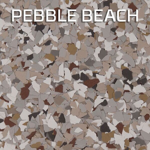 Pebble Beach concrete coating flake blend